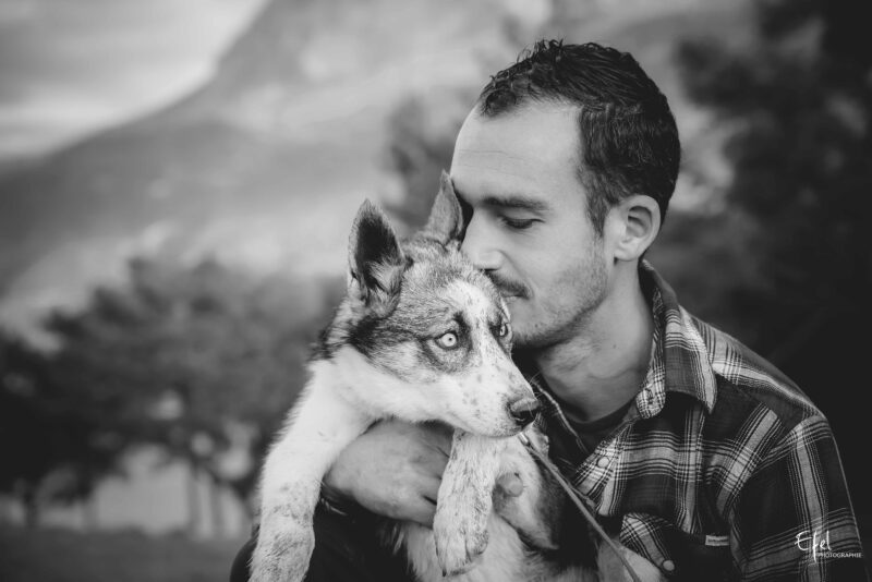 photo amitié homme et chien photographe tallard